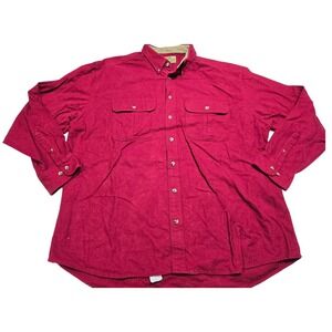 Cabela's Deerskin Chamois Button Down Shirt  Men's XXL Tall